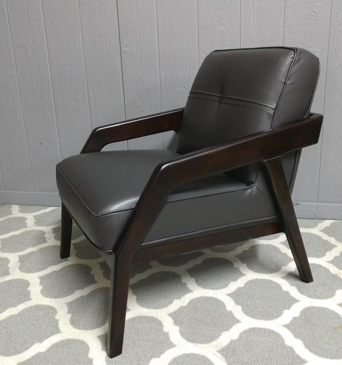 Divani Casa Amory Modern Dark Brown Leather Chair