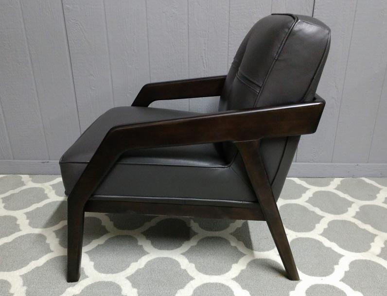 Divani Casa Amory Modern Dark Brown Leather Chair