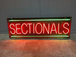 Sectionals neon sign