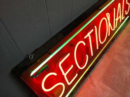 Sectionals neon sign