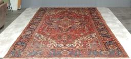 Large hand-woven area rug