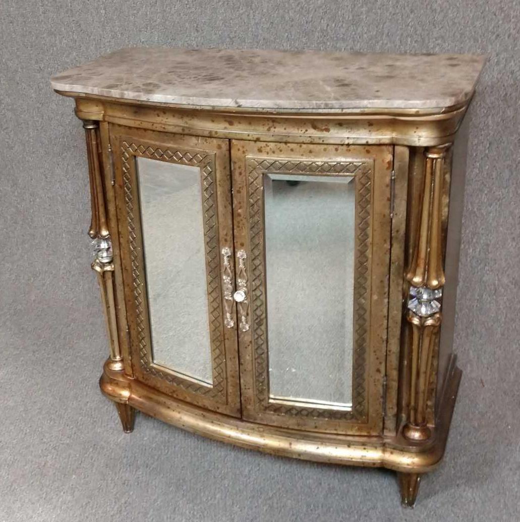 Marble top side table