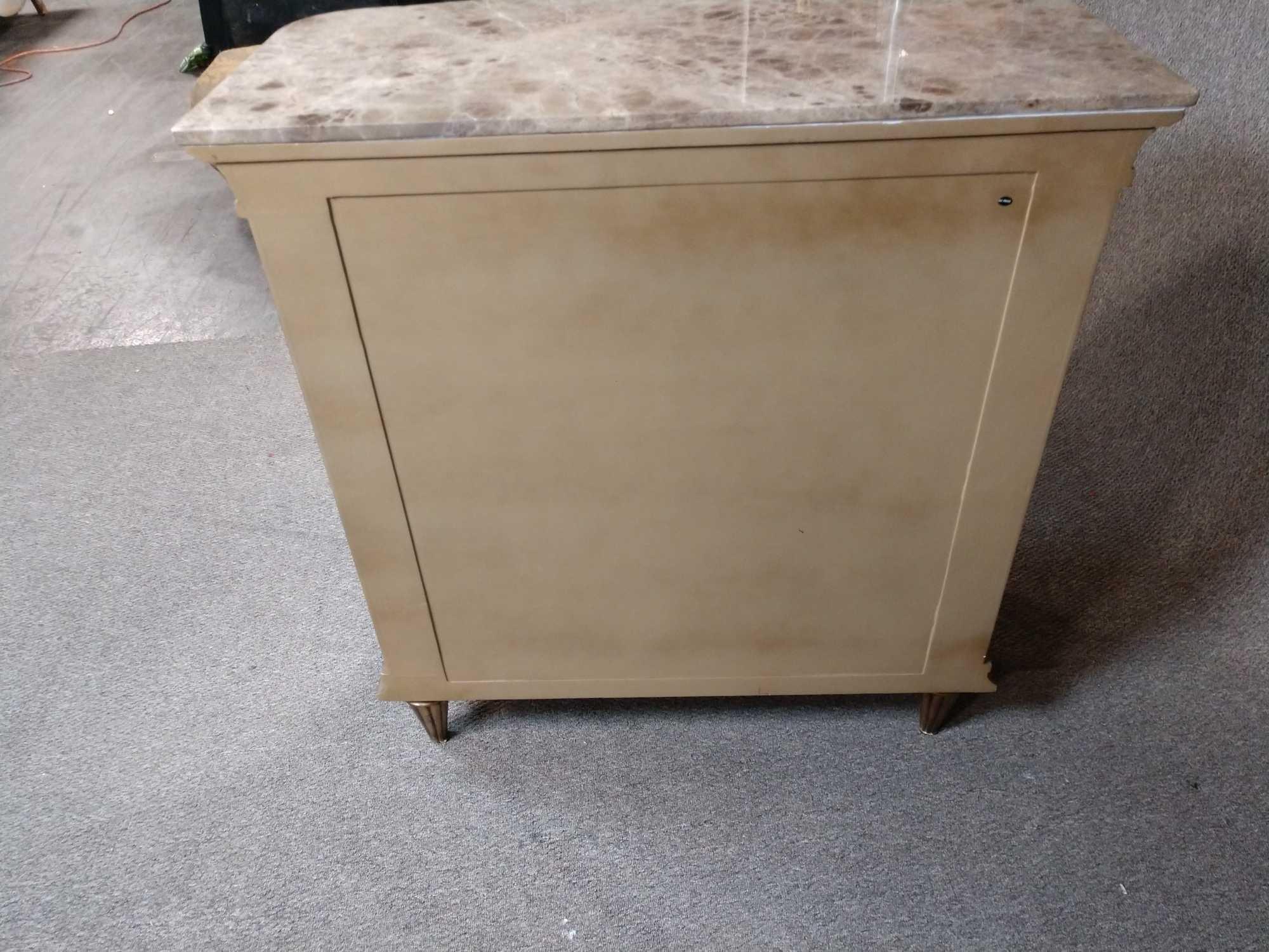 Marble top side table