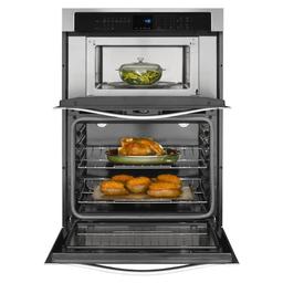 NEW Stainless Steel Whirlpool Combo Wall Oven And Microwave