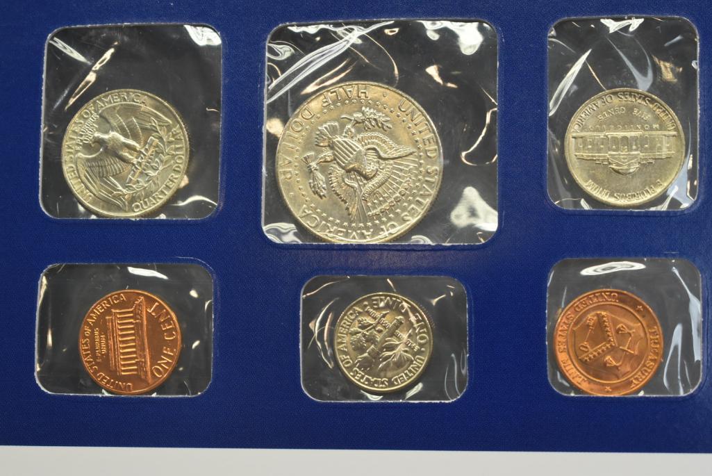 1984 Uncirculated Postal Commemorative Society Coin And Stamp Set