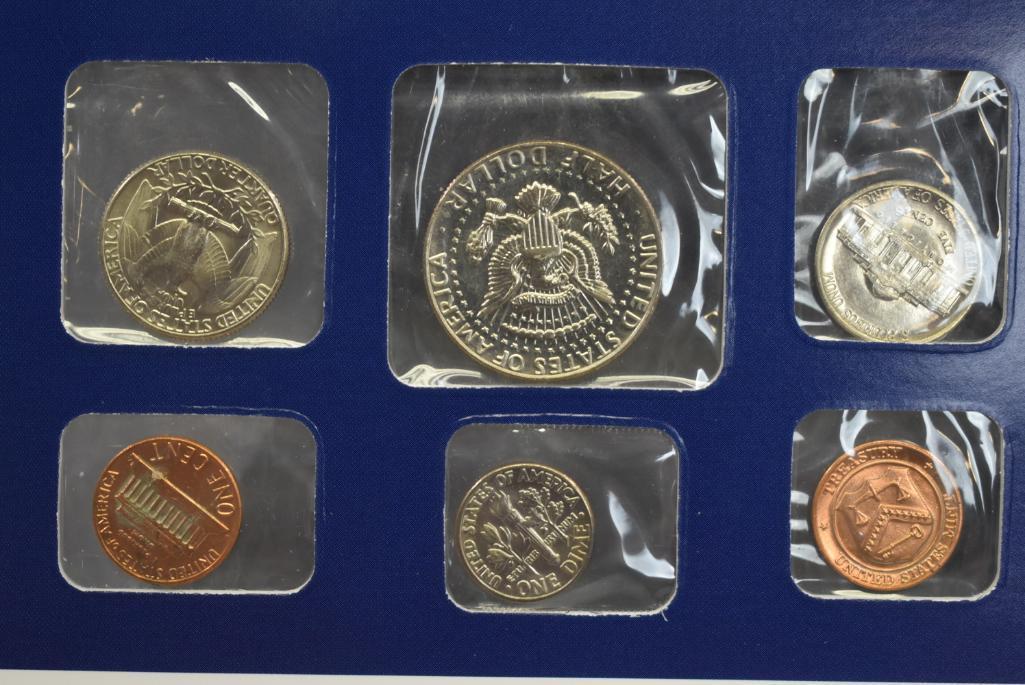 1984 Uncirculated Postal Commemorative Society Coin And Stamp Set