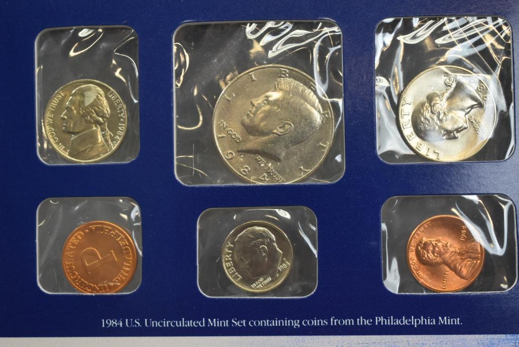 1984 Uncirculated Postal Commemorative Society Coin And Stamp Set