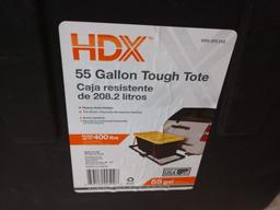 2 HDX 55 Gallon Tough Totes