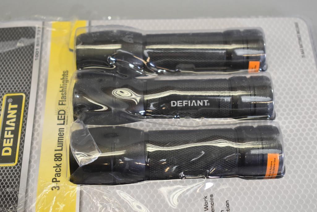 Defiant 3-Pack 80 Lumen LED Flashlights