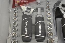 Husky 46-Piece Stubby Combination Wrench & Socket Set