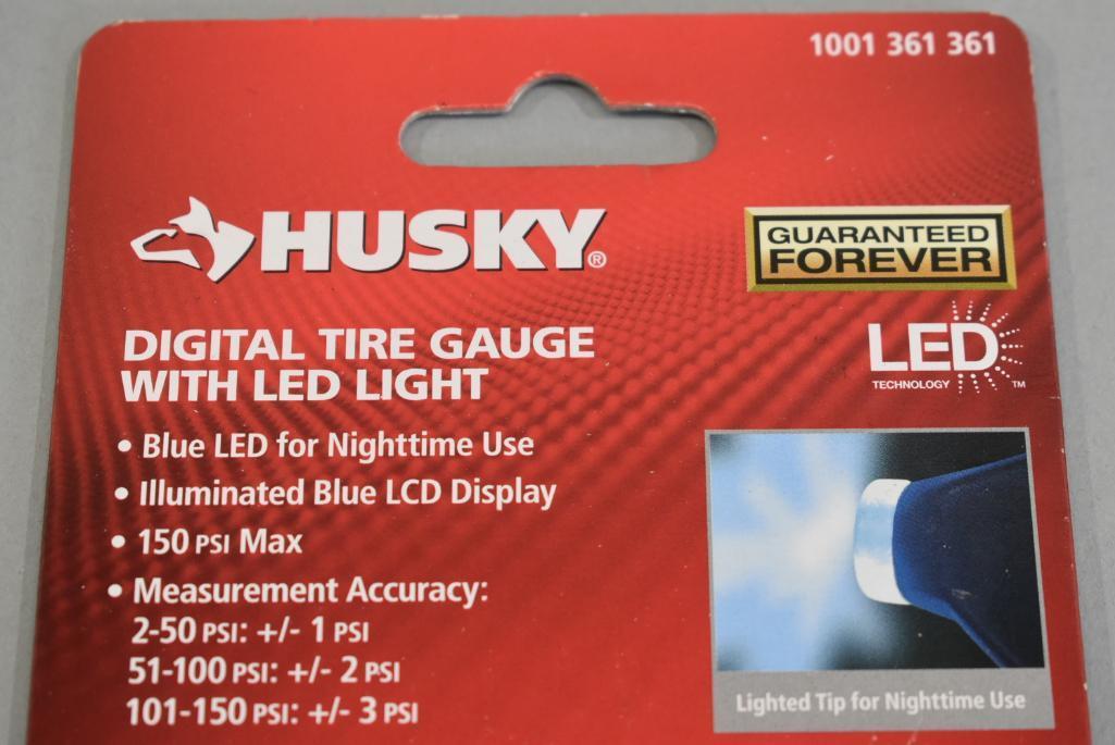 Husky Digital Tire Gauge With LED Light