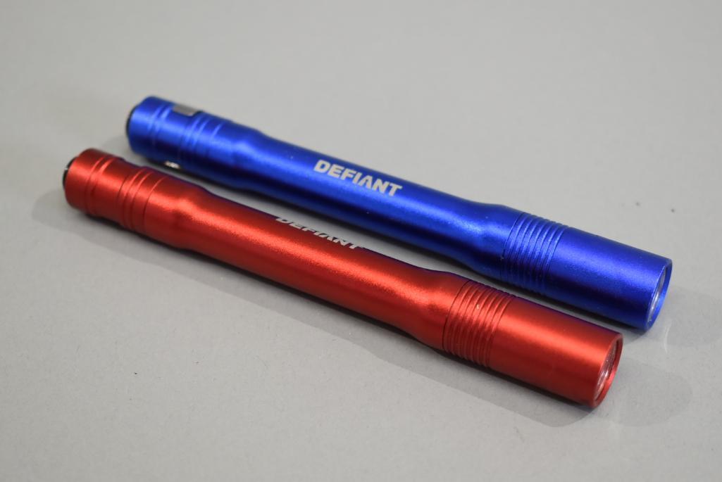 2 Small Defiant LED Flashlights