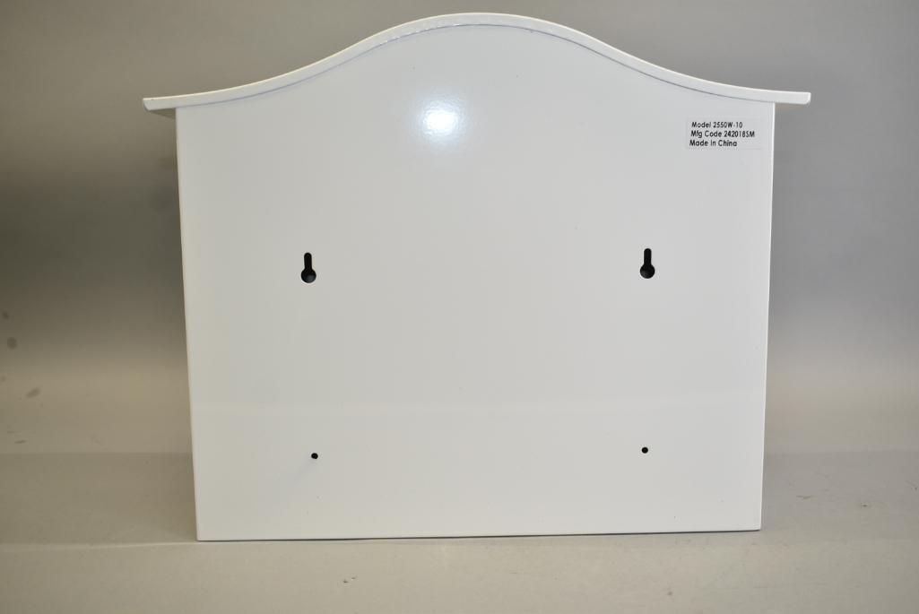 Architectural Mailboxes The Saratoga White Wall Mounted Steel Mailbox
