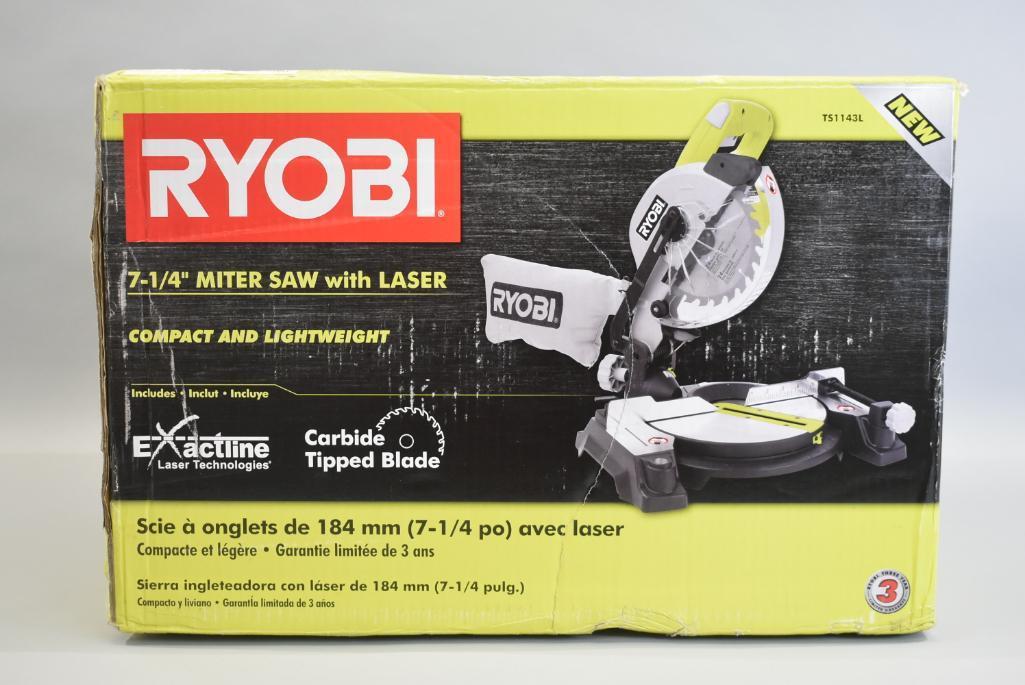 Ryobi 7-1/4in Miter Saw With Laser
