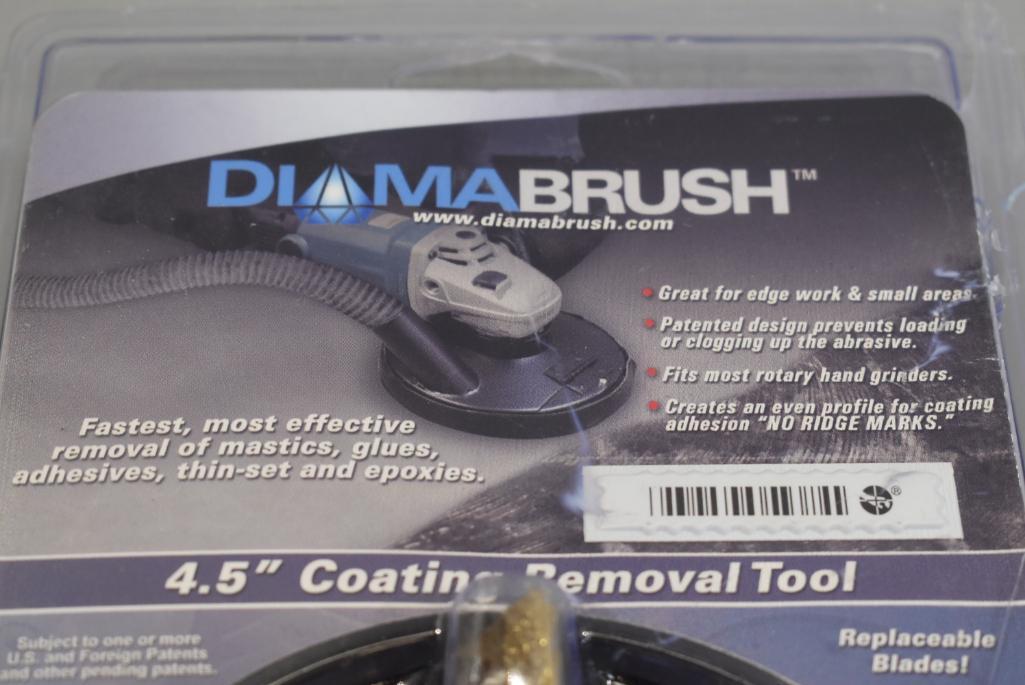 Diama Brush 4.5in Grinder Floor Coating Removal Tool