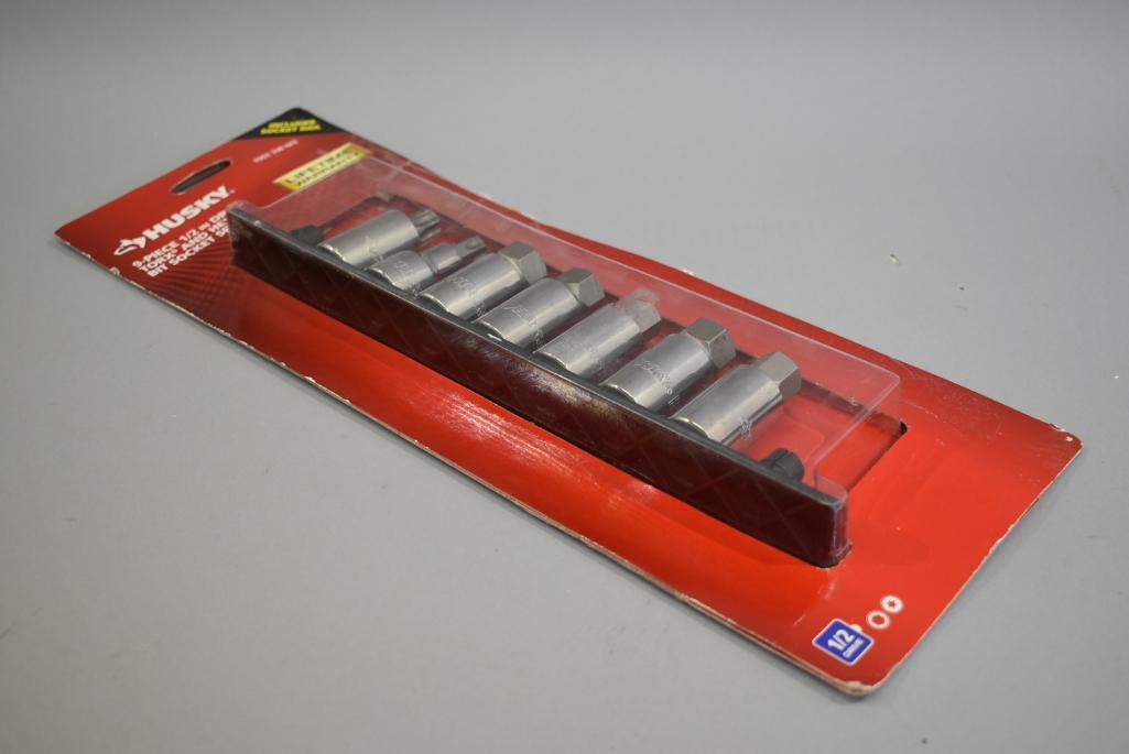 Husky 1/2in Drive Torx And Hex Bit Socket Set