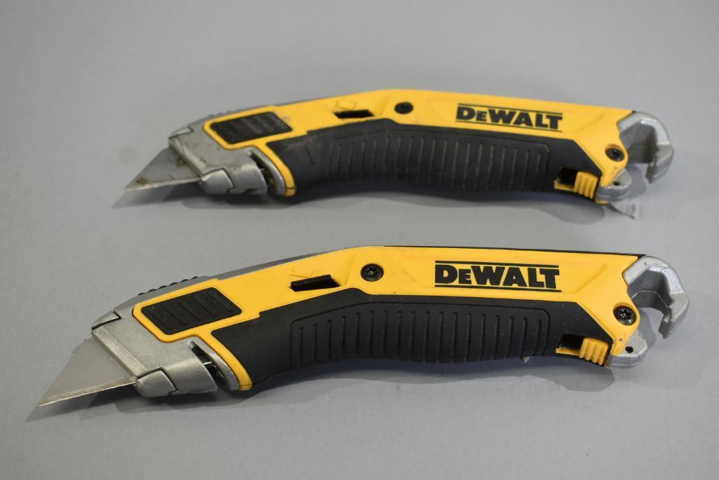 2 Dewalt Standard Retractable Knives