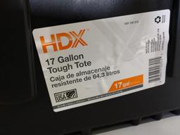 10 HDX 17 Gallon Tough Totes