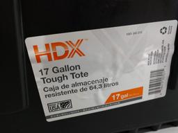 10 HDX 17 Gallon Tough Totes