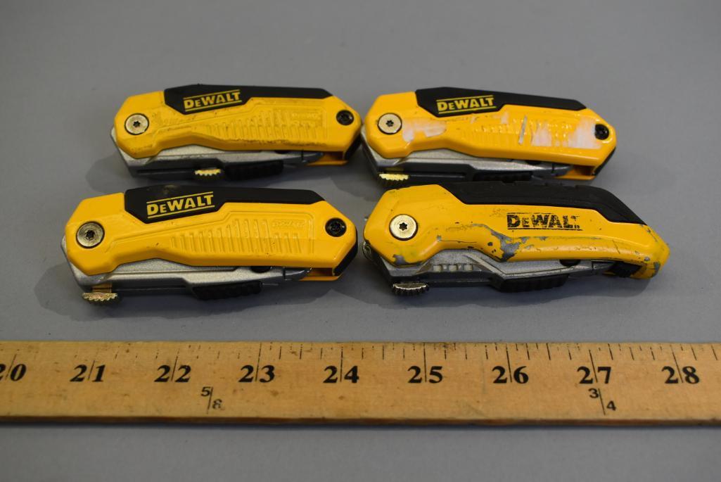 4 Dewalt Folding Retractable Knives