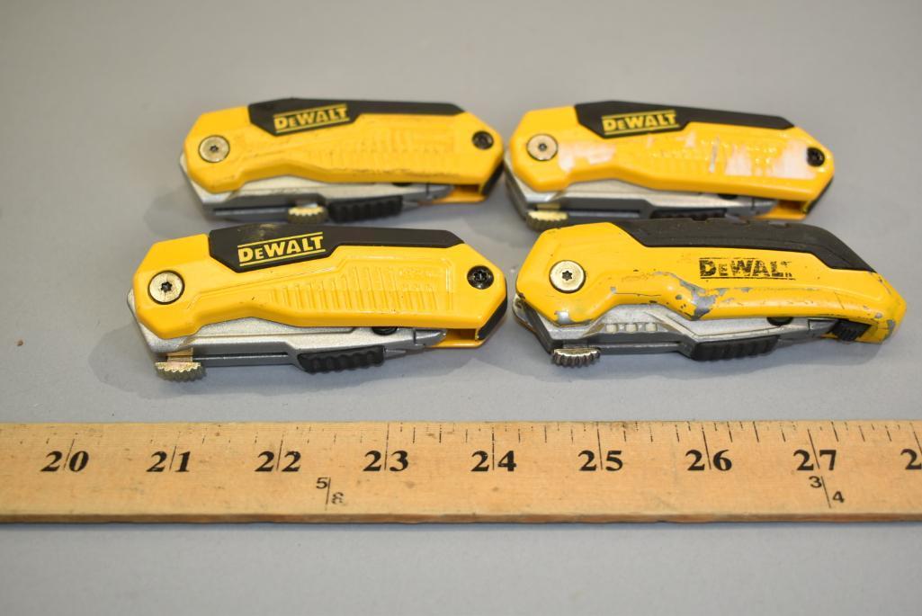 4 Dewalt Folding Retractable Knives