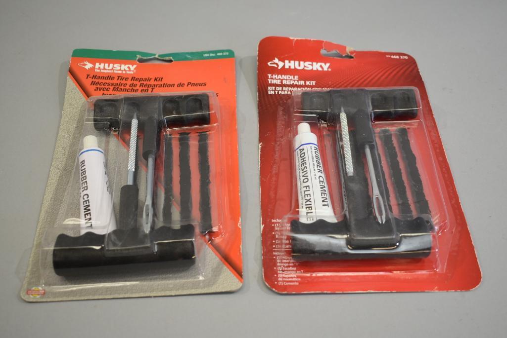 2 Husky T-Handle Tire Repair Kits