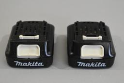 2 Makita Lithium-Ion 1.5Ah 12V Batteries