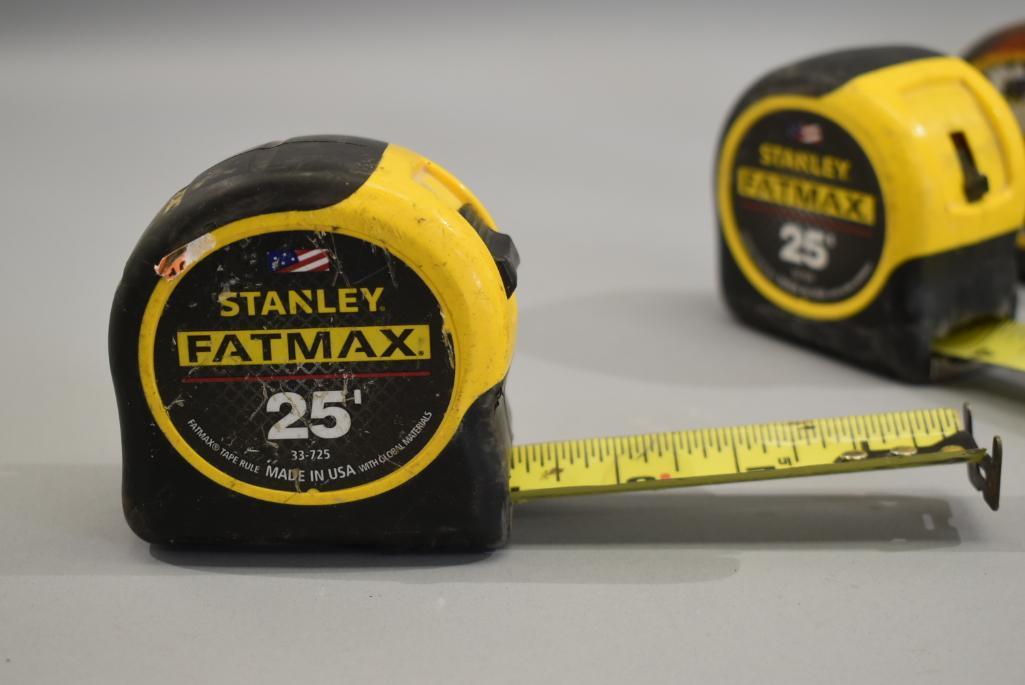 5 Stanley Fat Max 25ft Tape Measures