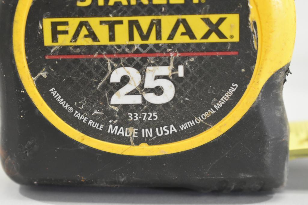 5 Stanley Fat Max 25ft Tape Measures