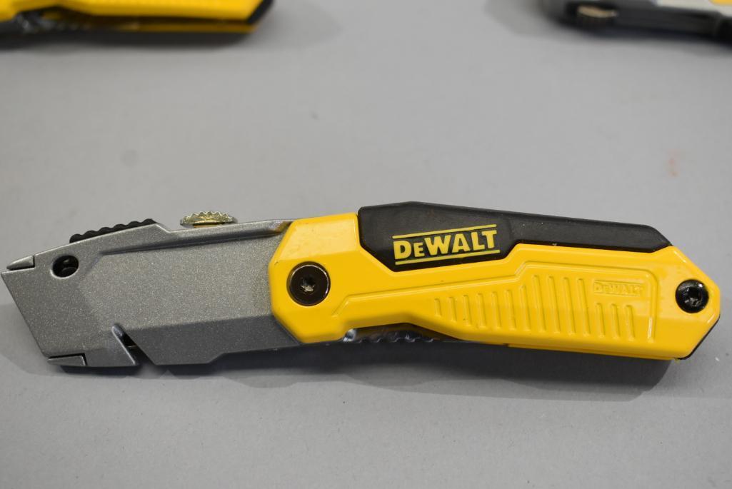 3 Dewalt Folding Retractable Knives