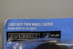 3 Everbilt Light Duty Twin Wheel Caster Sets