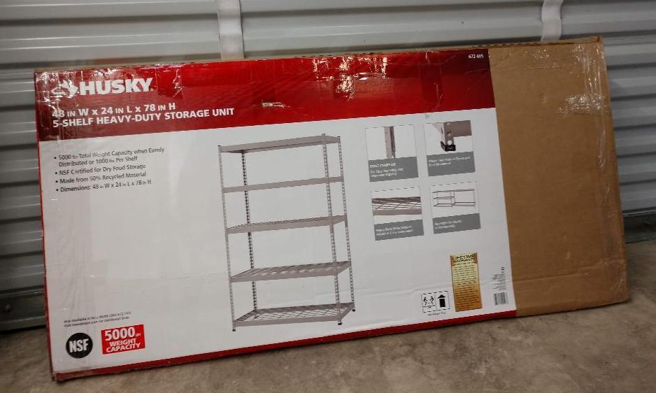 Husky Heavy Duty 5 Shelf Storage Unit