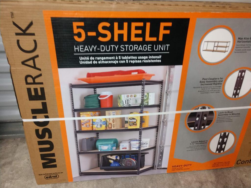 Muscle Rack 5 Shelf Heavy Duty Storage Unit