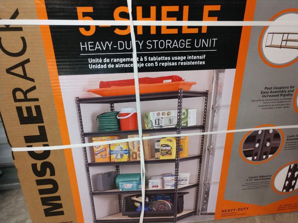 Muscle Rack 5 Shelf Heavy Duty Storage Unit