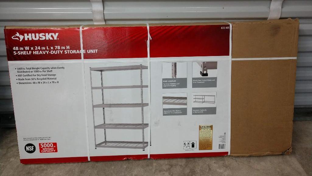 Husky Heavy Duty 5 Shelf Storage Unit