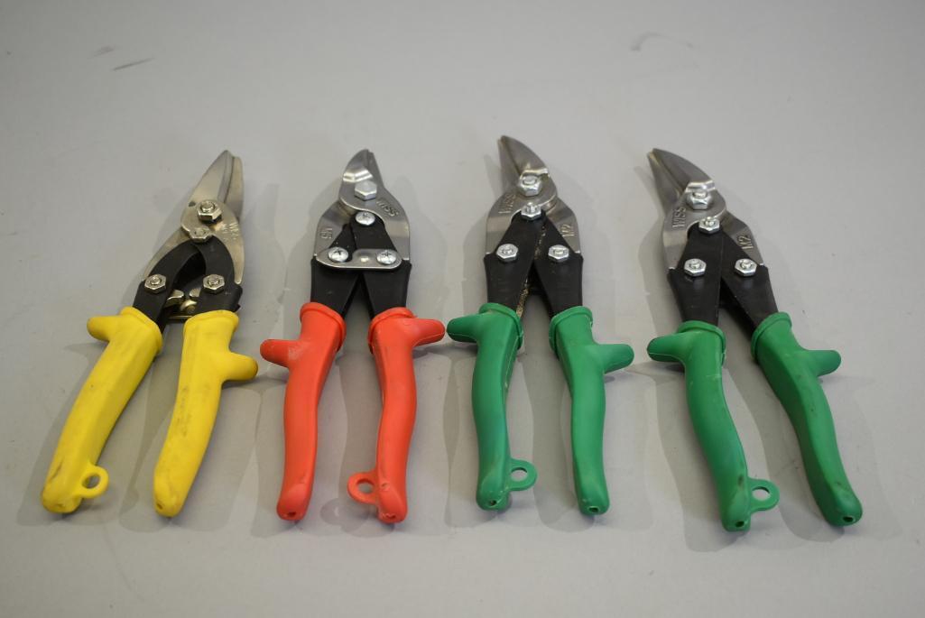 4 WISS Aviation Metal Cutting Snips