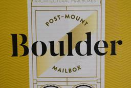 Post Mount Boulder Mail Box