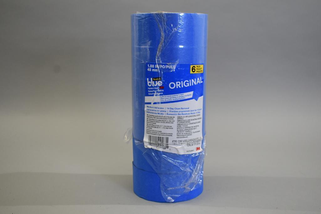 6 Rolls Of 3m Blue Masking Tape