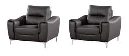 2 NEW Orren Ellis Malissa Leather Armchairs