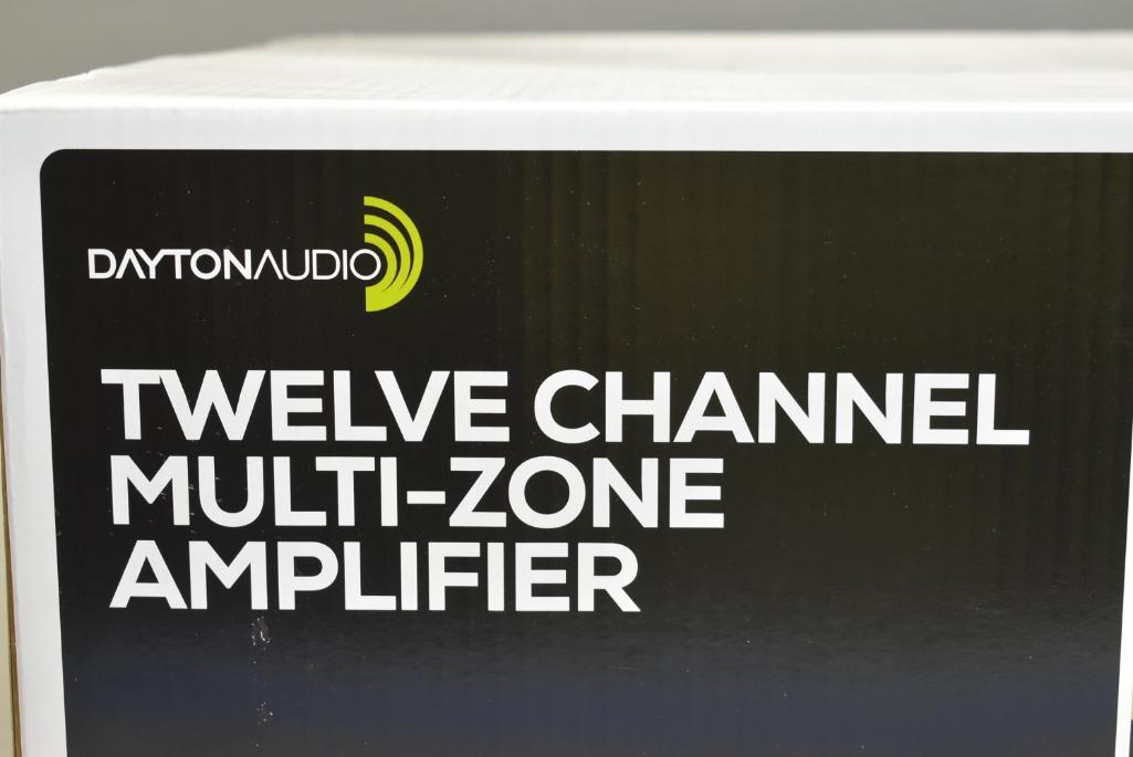 Dayton Audio Twelve Channel Multi-Zone Amplifier