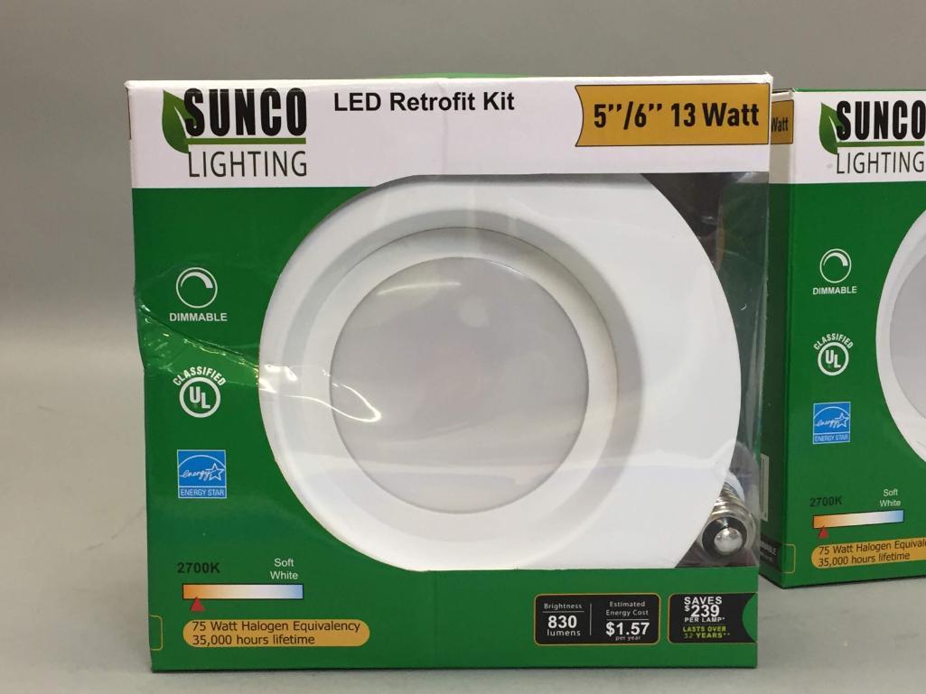 7 Sunco Lighting LED Retrofit Can Light Kits