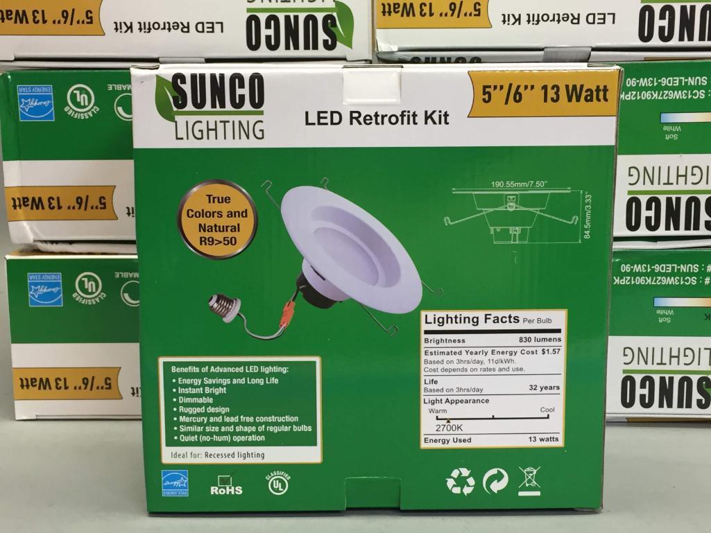 7 Sunco Lighting LED Retrofit Can Light Kits