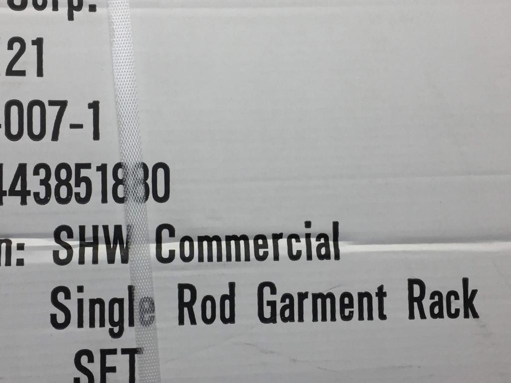Simple Houseware Commercial Single Rod Garment Rack