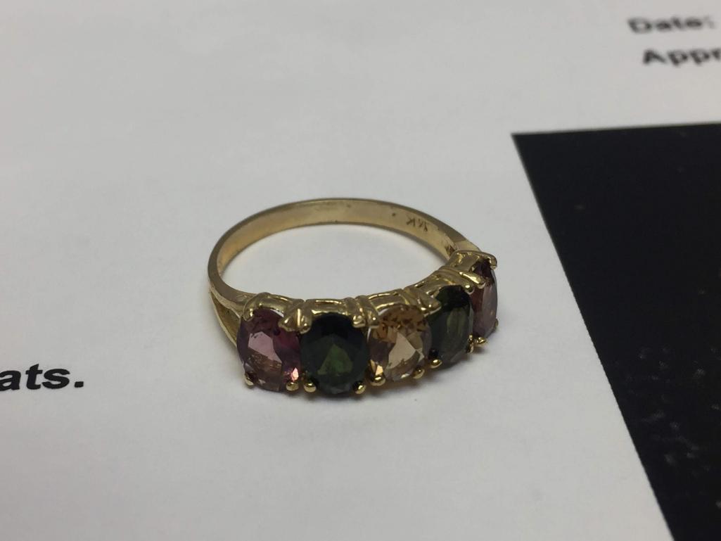 Tourmaline 14kt Yellow Gold Ring