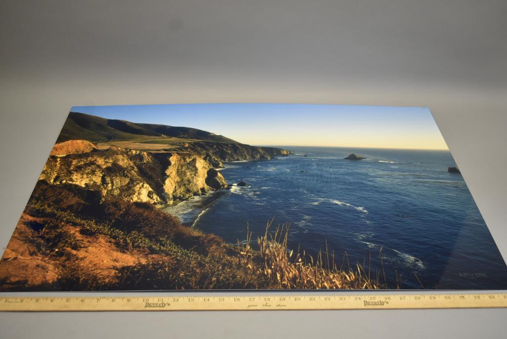 NEW Kathy Yates 'Golden Glow On Big Sur Aluminum Print