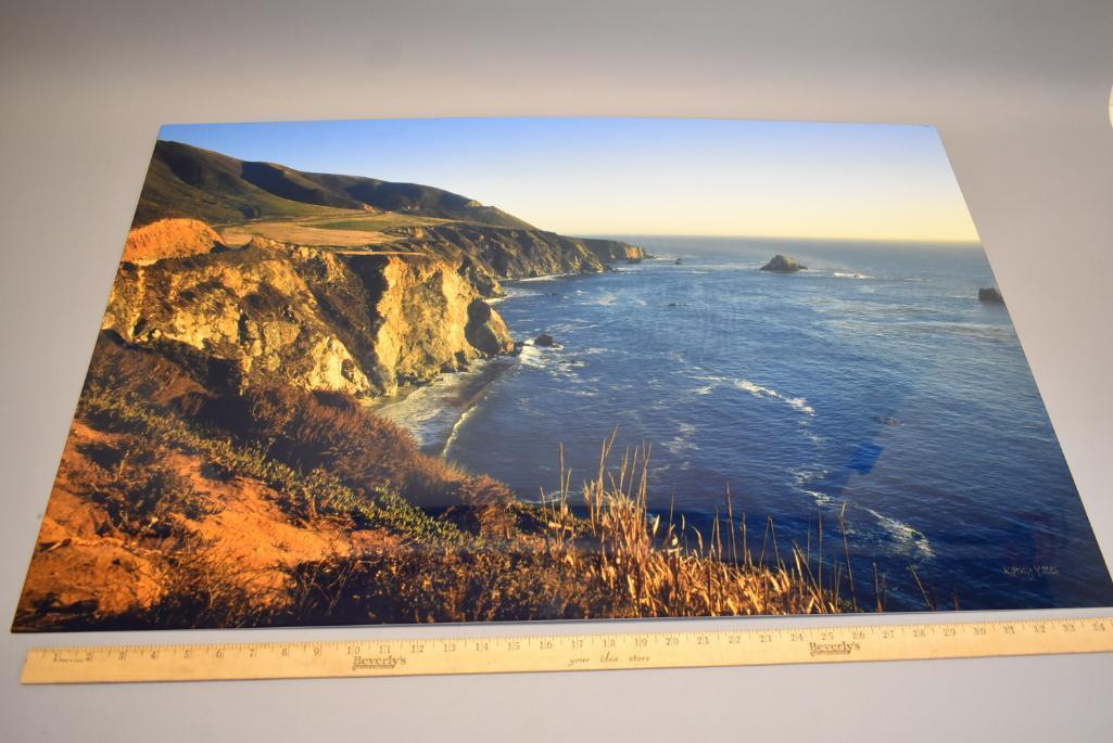 NEW Kathy Yates 'Golden Glow On Big Sur Aluminum Print