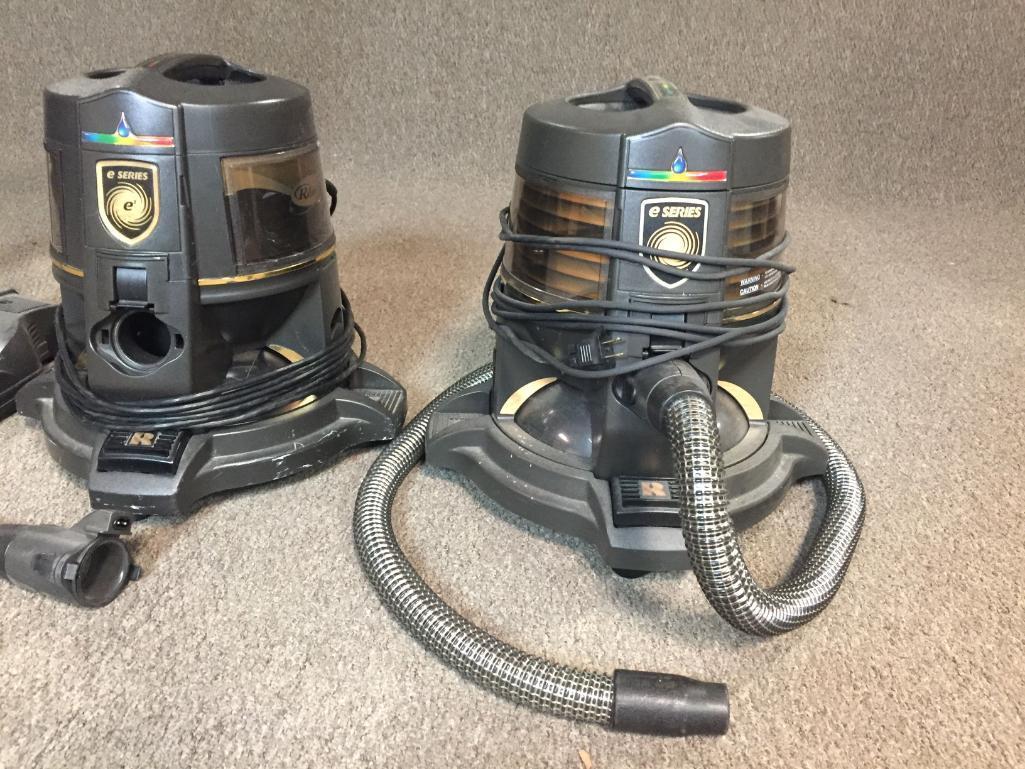 2 Rainbow E Series Canister Vacuum Cleaners