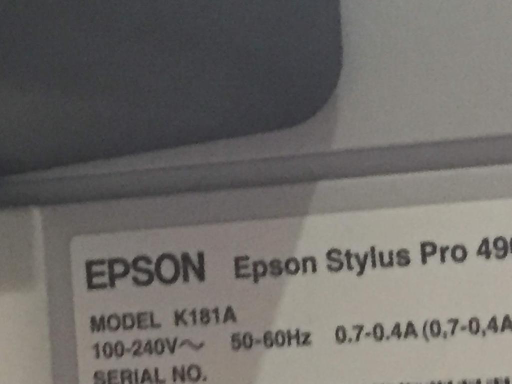 Epson Stylus Pro 4900 Large Format Color Inkjet Printer