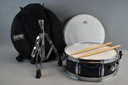 CB 700 Snare Drum With Stand, Carrying Case, And Drum Sticks
