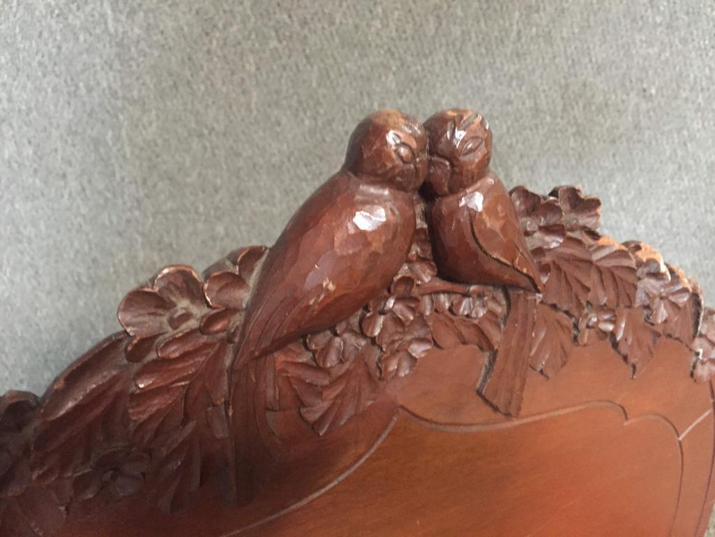 Vintage Hand Carved Craddle